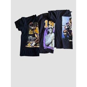 Lot Of 3 Kobe Bryant T-Shirts Men’s Size XL Black Graphic Tees